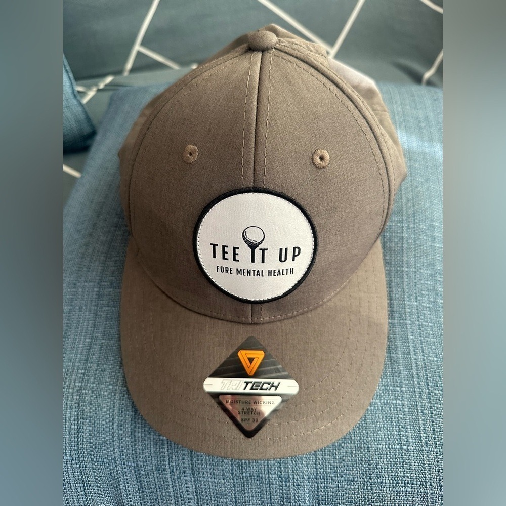 Pukka TriTech Tee It Up Fore Mental Health Golf Hat Gray Snapback SPF 30 Cap - Picture 5 of 15